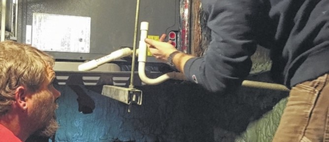 Surry HVAC students help DAV through learning project